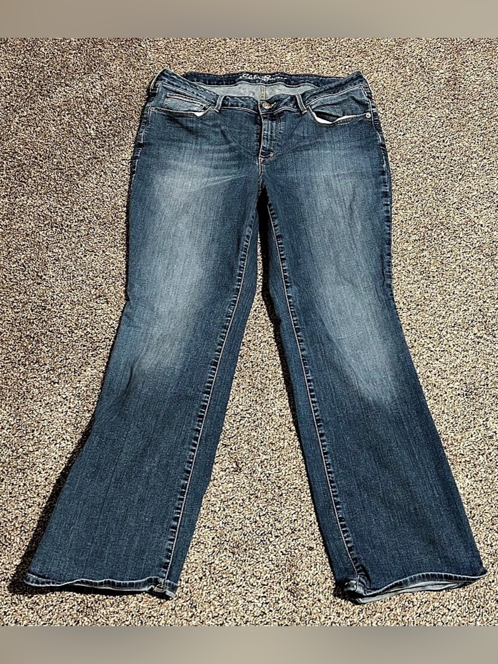 Eddie Bauer Curvy Boot Cut Jeans Boot Cut Jeans Cotton Blend Size 16S